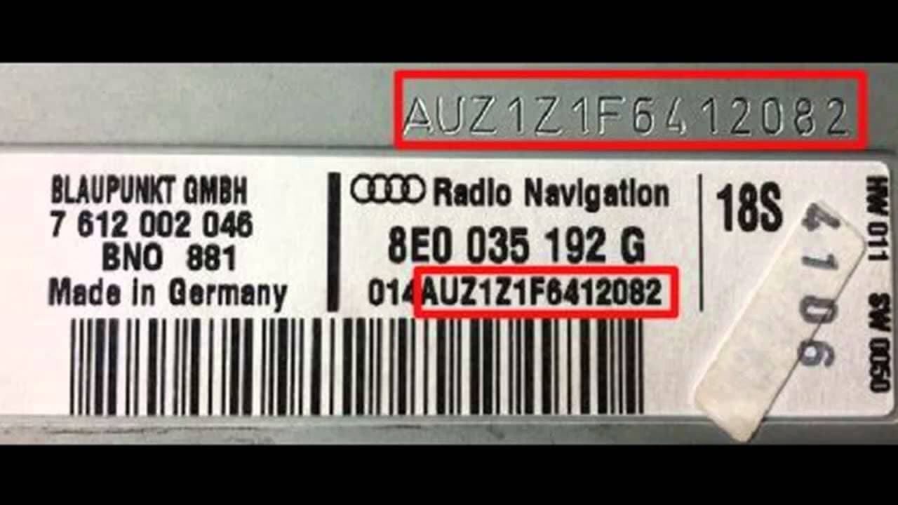 AUDI radio serial example 1