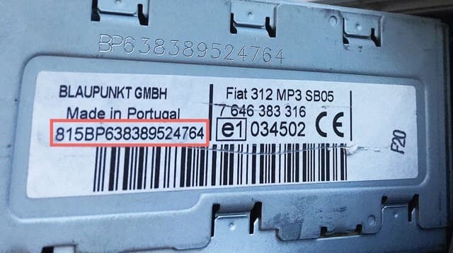 Lancia radio serial example 1